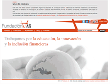 Tablet Screenshot of fundacionafi.org